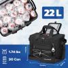 image:imageMaelstrom Soft Sided Cooler Bag 3040 Can Collapsible Insulated Ice Chest Large Leakproof Portable Storage for Camping Travel Kayaking amp Beach4Black with lid