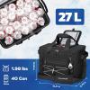 image:imageMaelstrom Soft Sided Cooler Bag 3040 Can Collapsible Insulated Ice Chest Large Leakproof Portable Storage for Camping Travel Kayaking amp Beach4Black with lid